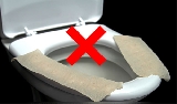 Lý do không nên lót giấy lên bồn cầu khi đi vệ sinh