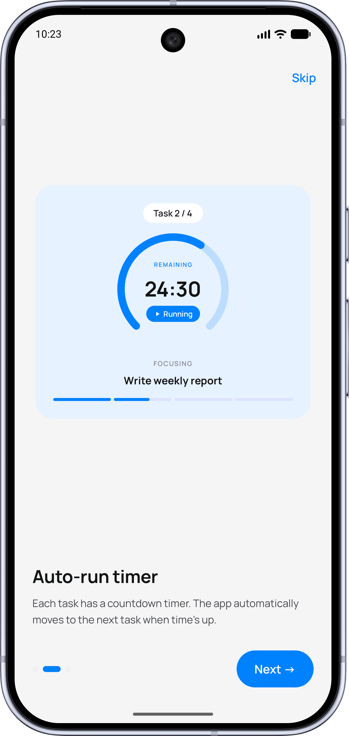 Timer app screenshot 2